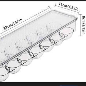 ⚠️ 5/25$ Clear Plastic Egg Tray with Lid for refrigerator- 14 Egg Holder